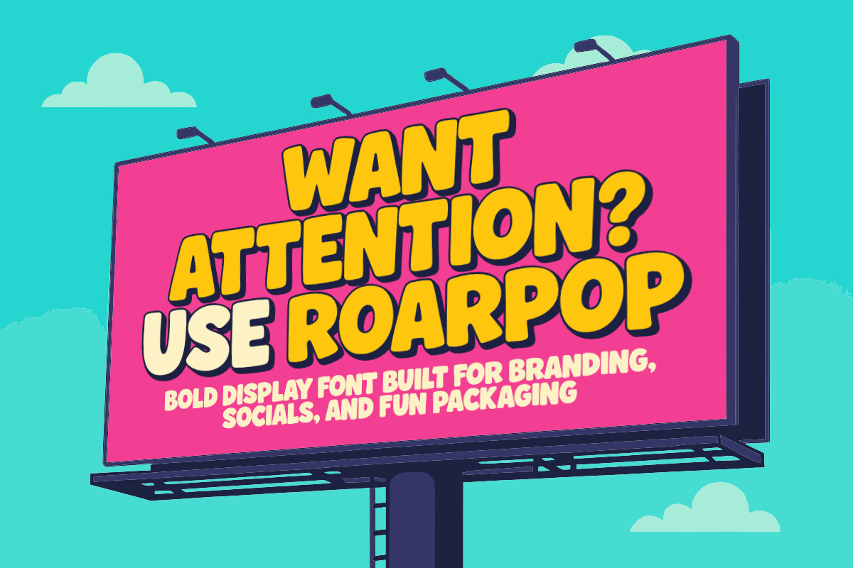 Roarpop - Fun Bold Font, a Font by Rillatype (Photo 7 of 9)