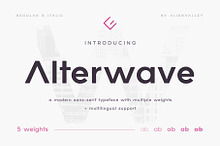 Alterwave - Sans Serif Font Family