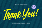 Chunky Slandis Bold Handwritten Font, a Script Font by stylishtype.co (Thumbnail 20 of 20)