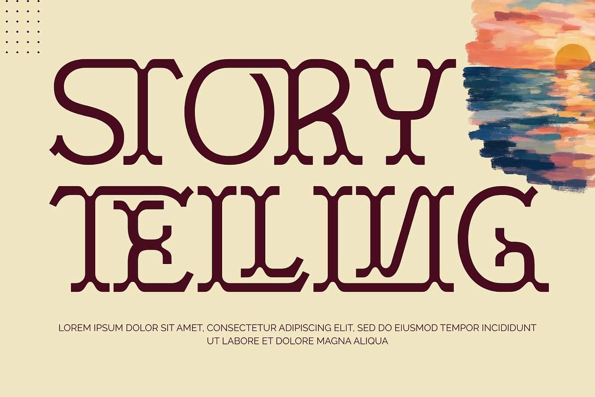 ACROSS OCEANS - DISPLAY SERIF FONT, a Serif Font by 177Studio (Photo 3 of 8)