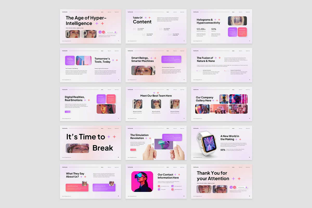 Technology Futuristic Presentation, a Presentation Template by Annora Studio (Photo 3 of 7)