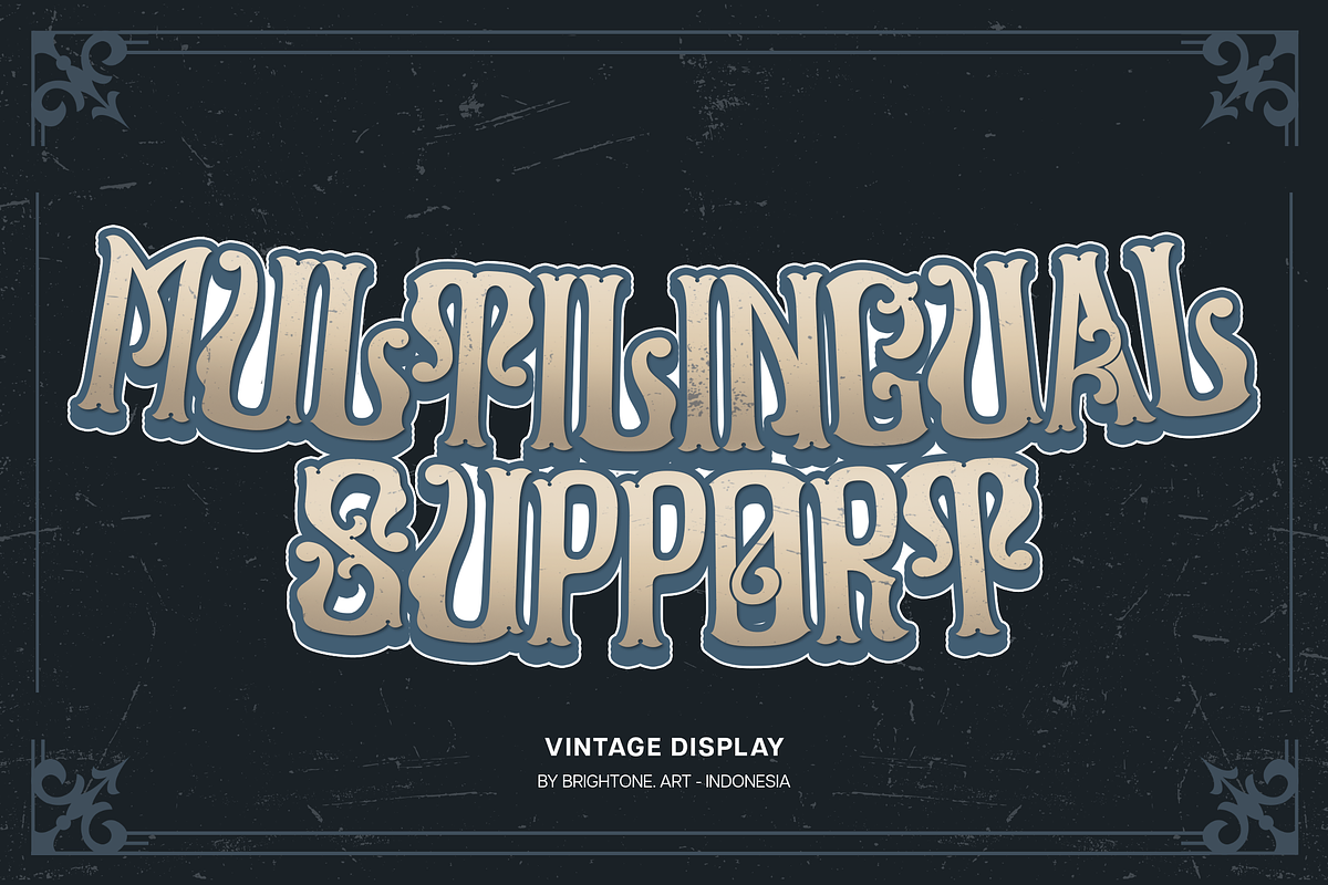 Semifloyd - Vintage Display Font, a Serif Font by Brightone (Photo 3 of 8)