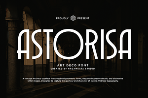 Astorisa - Art Deco Sans Serif Font