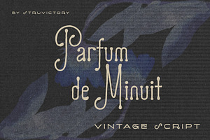 ParfumDeMinuit Modern Vintage Script, a Sans Serif Font by Struvictory.art