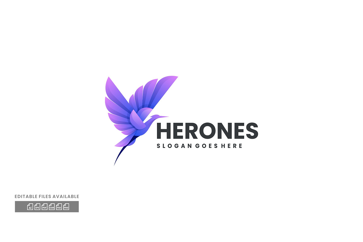 Herones Gradient Colorful Logo, a Branding & Logo Template by ivan_artnivora