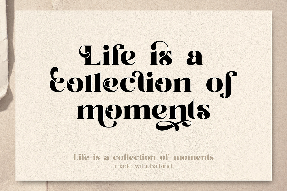 Balkind - Modern Beauty Serif Font, a Serif Font by Ekahermawan (Photo 12 of 25)