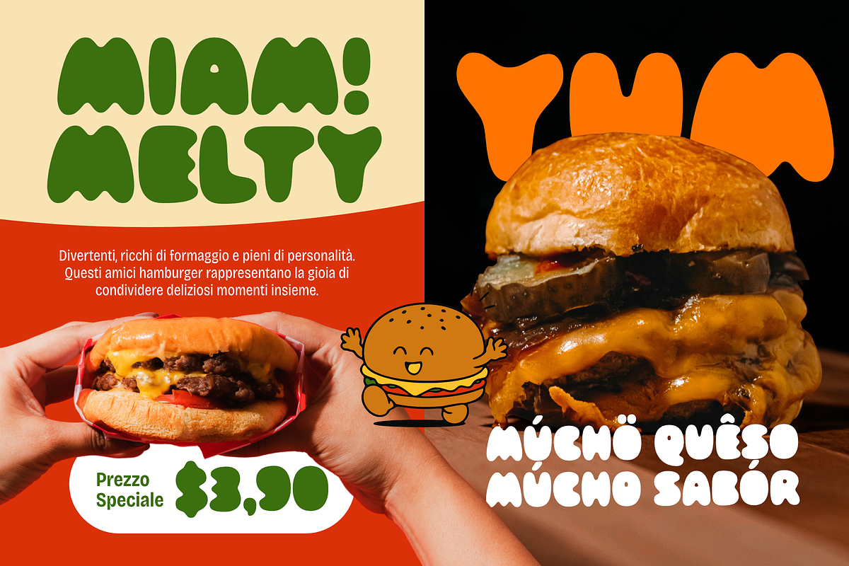 Crumb Buns - Retro Chunky Sans Font, a Sans Serif Font by Typia Nesia (Photo 4 of 12)