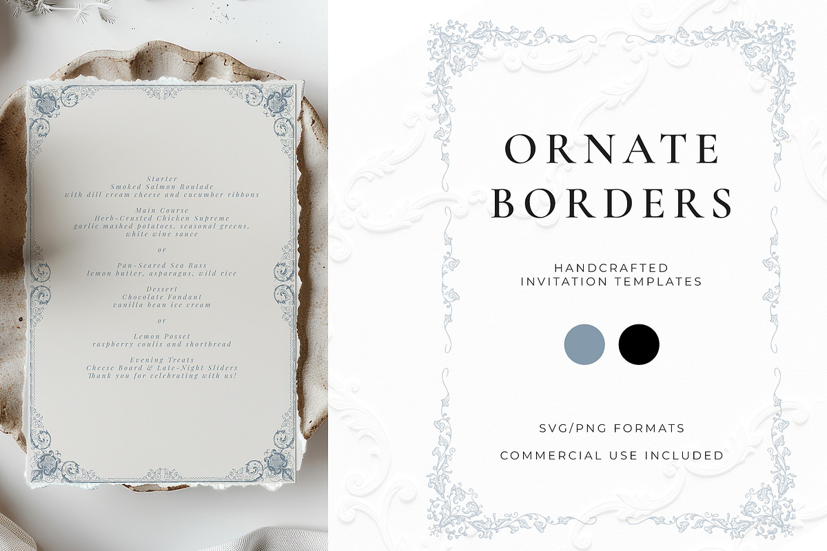 Ornate Borders Template, a Decorative Illustration by Century Library (Photo 1 of 7)