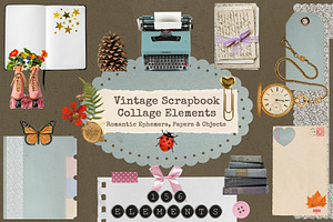 Vintage Scrapbook Collage Elements