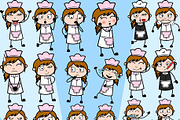 Waitress ~ Cartoon Character Set, a Food Illustration by The Toon Company (Thumbnail 3 of 10)