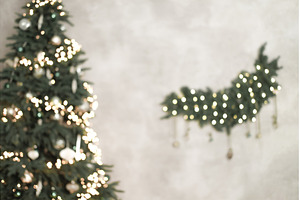 Christmas tree with festive lights, a Holiday Photo by Anna Efetova