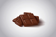 Realistic chocolate set., a Food Illustration by George Rod (Thumbnail 2 of 3)