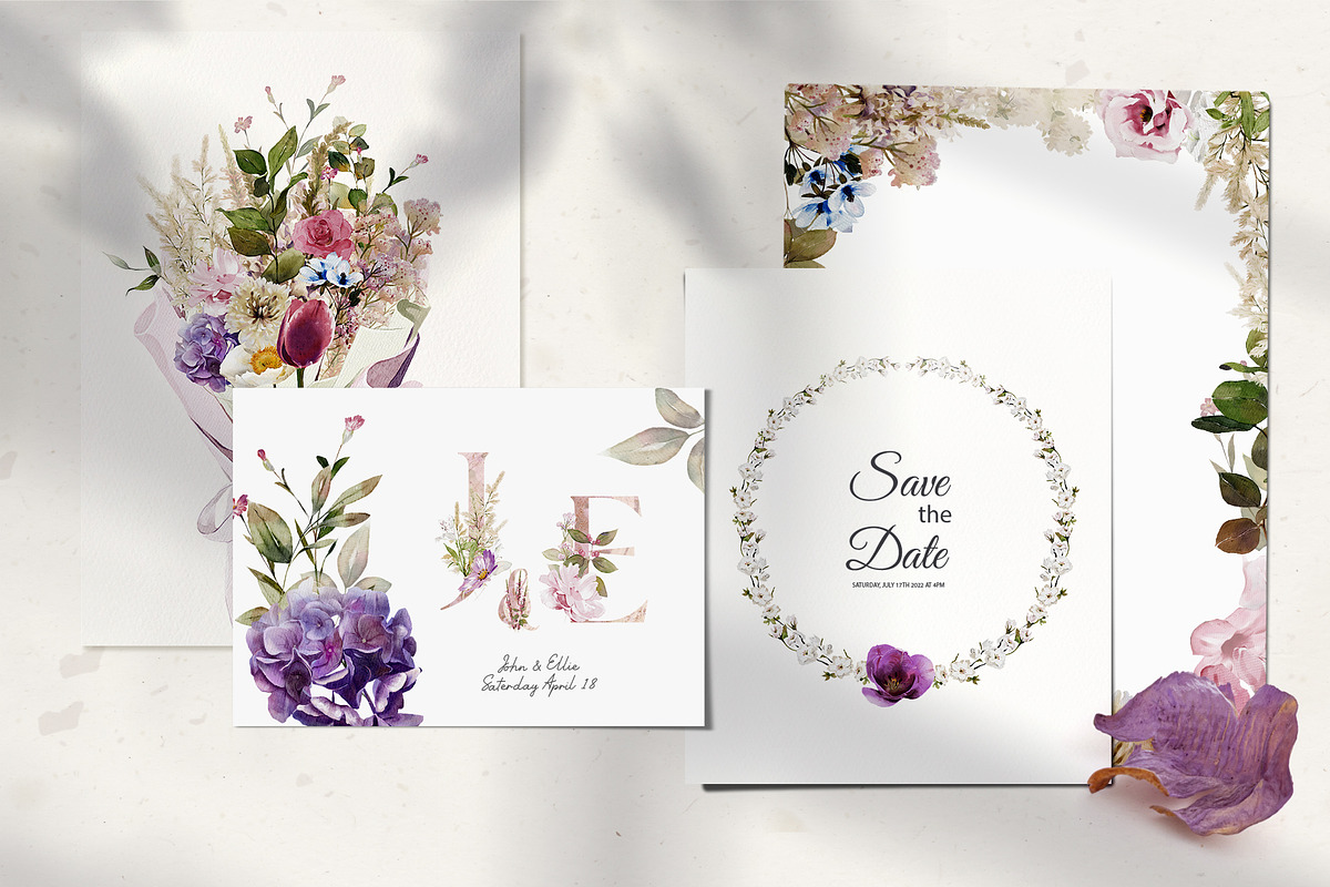 Watercolor Flowers & Leaves, a Decorative Illustration by Damian Roh (Photo 2 of 20)