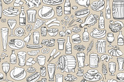 Pub Foods&Drinks | Doodle Vector, a Pattern Graphic by Red Spruce's Vector Shop (Thumbnail 6 of 11)