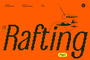 CS Rafting Pixel, a Sans Serif Font by Craft Supply Co. (Thumbnail 1 of 8)