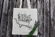 Floral Wheelbarrow svg, Wheelbarrow, an Illustration by Rajbir-Designs (Thumbnail 6 of 6)