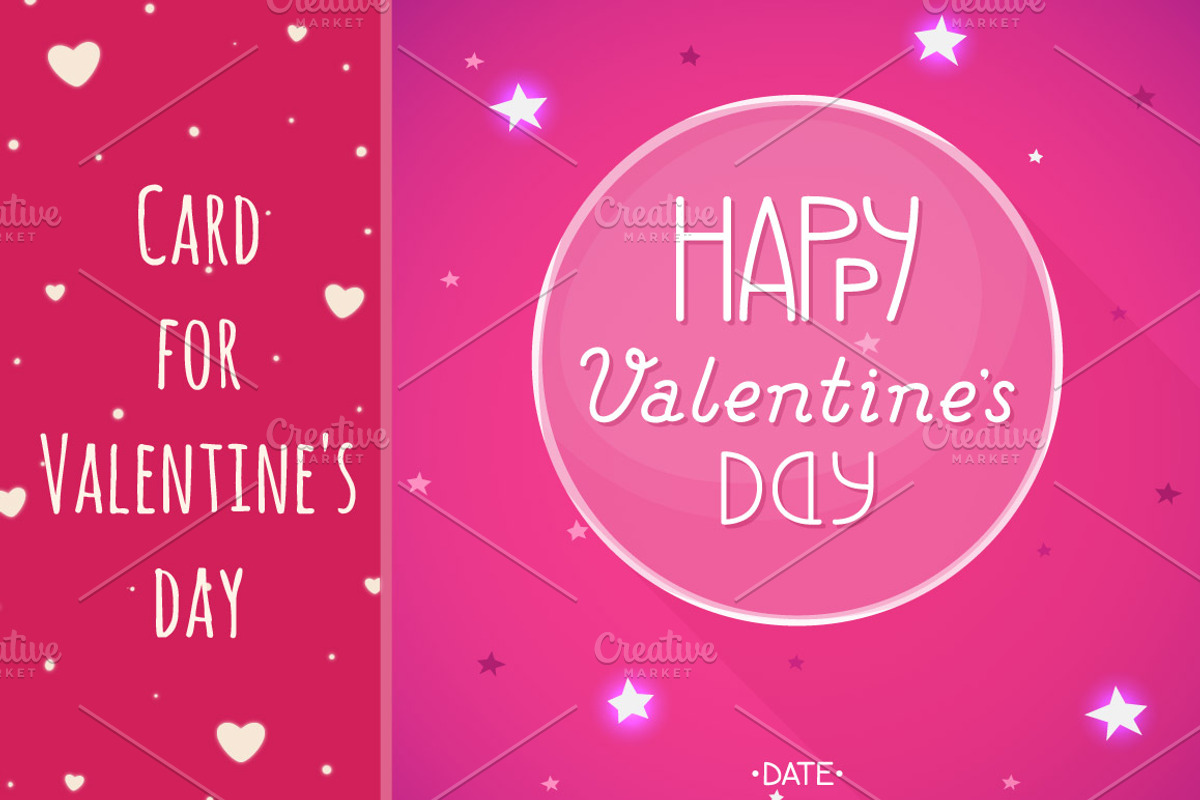Card for Valentine's day, a Card Template by nenochka