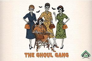 Vintage Skeleton Women PNG, an Illustration by Craft Nest