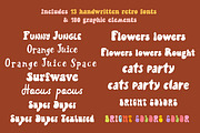 Retro Font BUNDLE, a Handwritten Font by JuliaVolkova (Thumbnail 2 of 10)