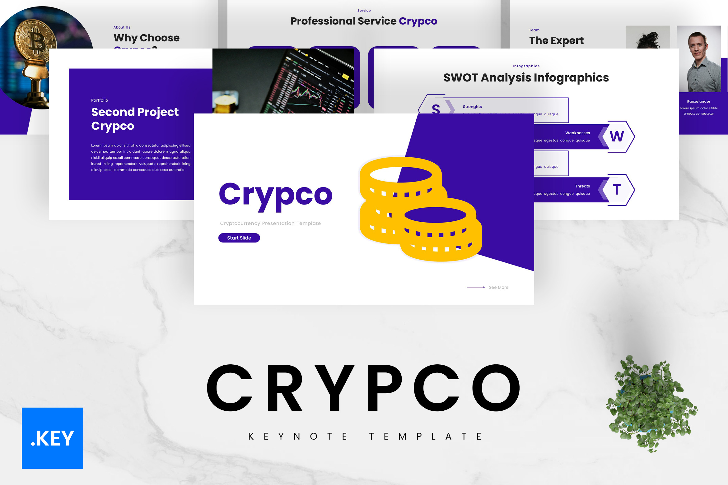 Crypco – Cryptocurrency Keynote, a Presentation Template by Ermedia Studio