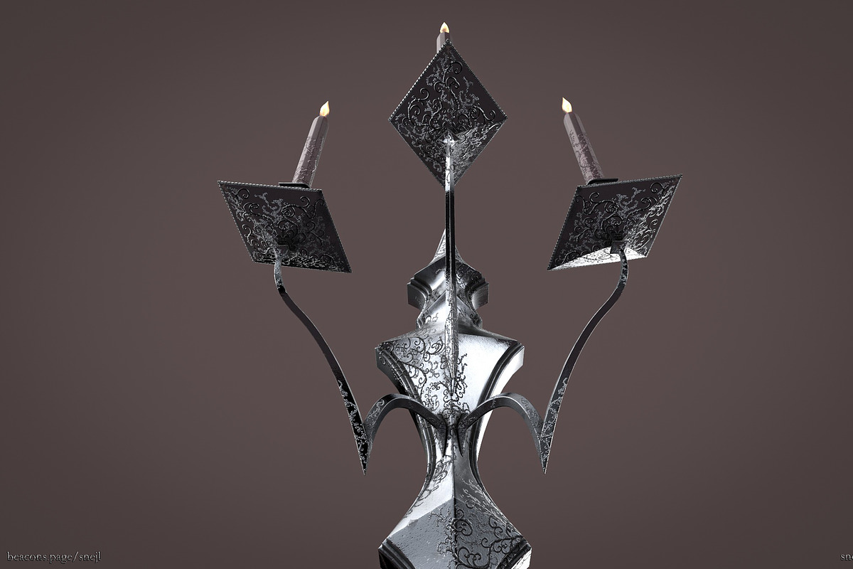 Chandelier 3d model (game ready), a Light 3D Model by Snji | 3D Models (Photo 13 of 18)
