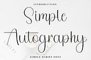 Simple Autography, a Handwritten Font by FreshTypeINK (Thumbnail 1 of 8)