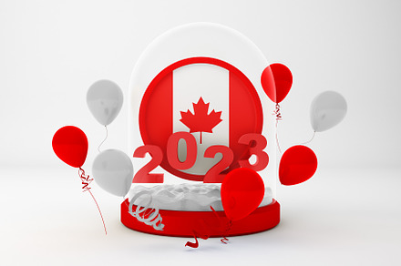 2023 Canada Globe, a Holiday Photo by Qaleb Studio