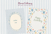 Whimsical Cottagecore Floral Frames, a Background Graphic by whiteheartdesign (Thumbnail 15 of 19)