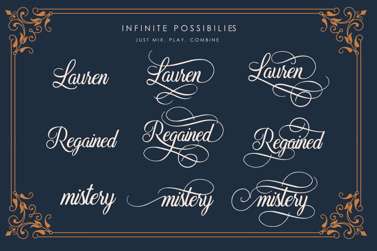 Beradon Script -Elegant Wedding font preview 4
