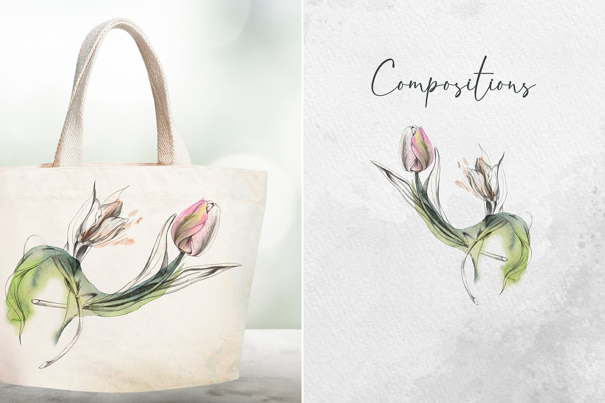 Spring tulip letters, an Object Illustration by MsFlaffy (Photo 6 of 14)