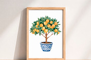 Watercolor Orange Clipart PNG, a Food Illustration by PatternPalette (Thumbnail 4 of 4)