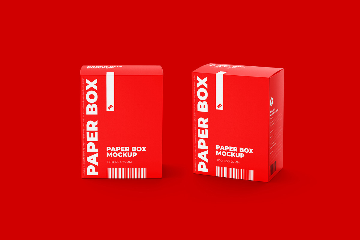 Paper Box Mockup 160x125x75, a Packaging Mockup by easymock (Photo 8 of 11)