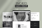 Canva Website Template for Coaches, a Landing Page Template by izeumi (Thumbnail 1 of 3)