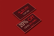 Classy Bordeaux Discount Card, a Card Template by Konakchiev (Thumbnail 2 of 3)