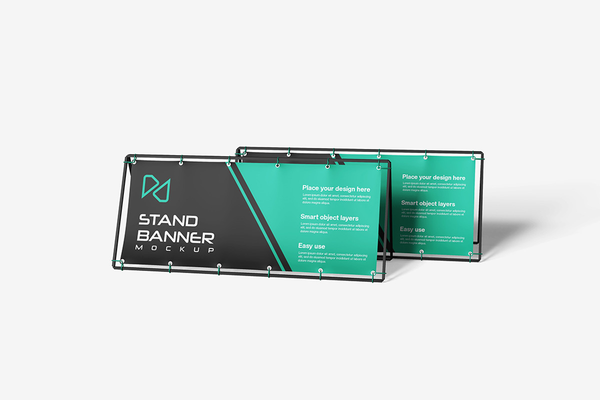 Stand Banner Mockup, an Advertising Mockup by bimockup (Photo 5 of 6)