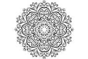 Black Floral Mandala Vector Bundle, a Decorative Illustration by Designer_Momina (Thumbnail 13 of 21)