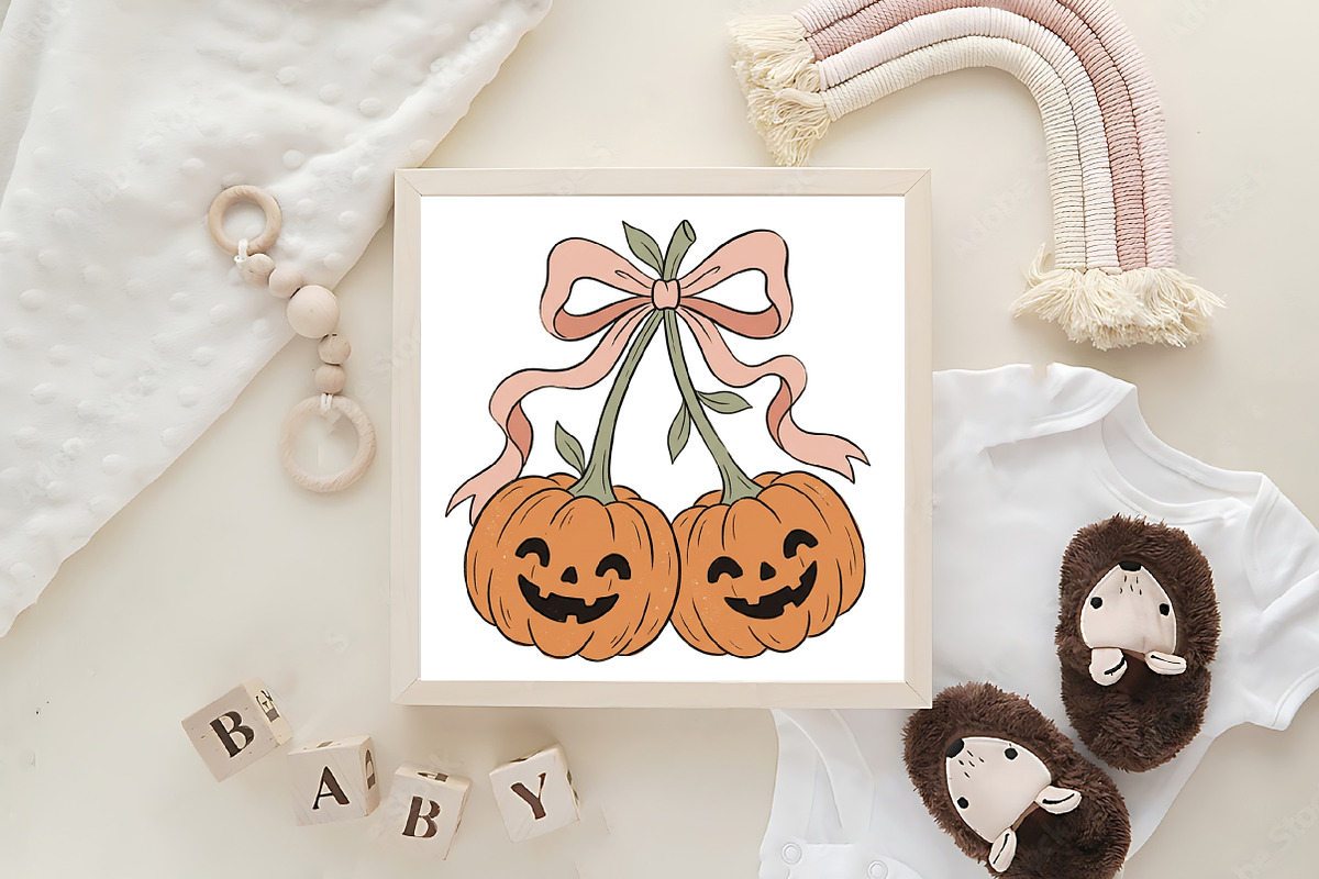 Cute Ghost Halloween Bundle, a Work Illustration by CraftArtStudio (Photo 4 of 4)