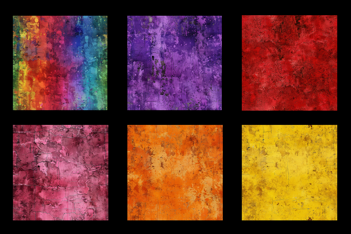 Colorful Grunge Digital Paper, a Pattern Graphic by Chromolume Studio (Photo 3 of 28)