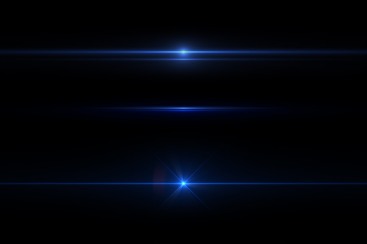 Anamorphic lens flare or anamorphic lens flare