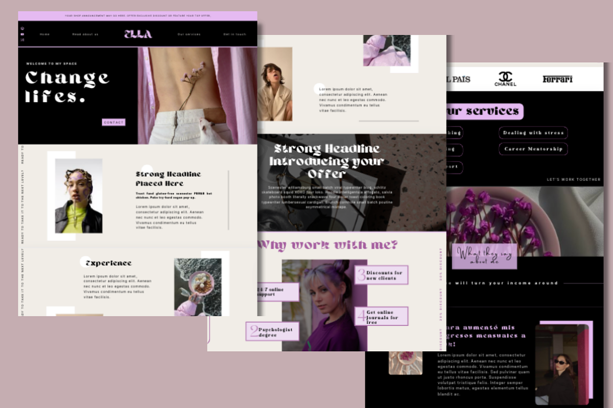 Website Template for Coach, a Websites & App Template by Prodesign (Photo 3 of 6)