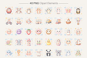 Watercolor Nursery Sublimation, an Illustration by Artnoy (Thumbnail 2 of 8)