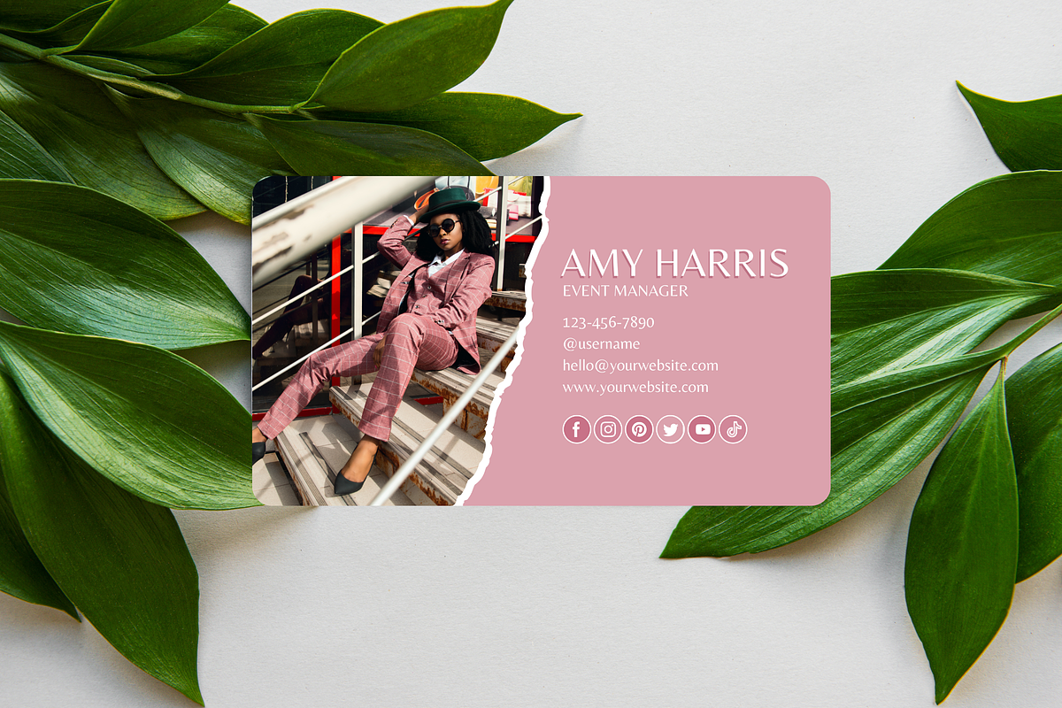 Blush Pink Business Card, a Business Card Template by SunshineStudioBoutique (Photo 8 of 10)