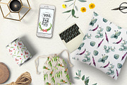 Eucalyptus Collection+Letter, a Decorative Illustration by Astarte_design (Thumbnail 3 of 11)