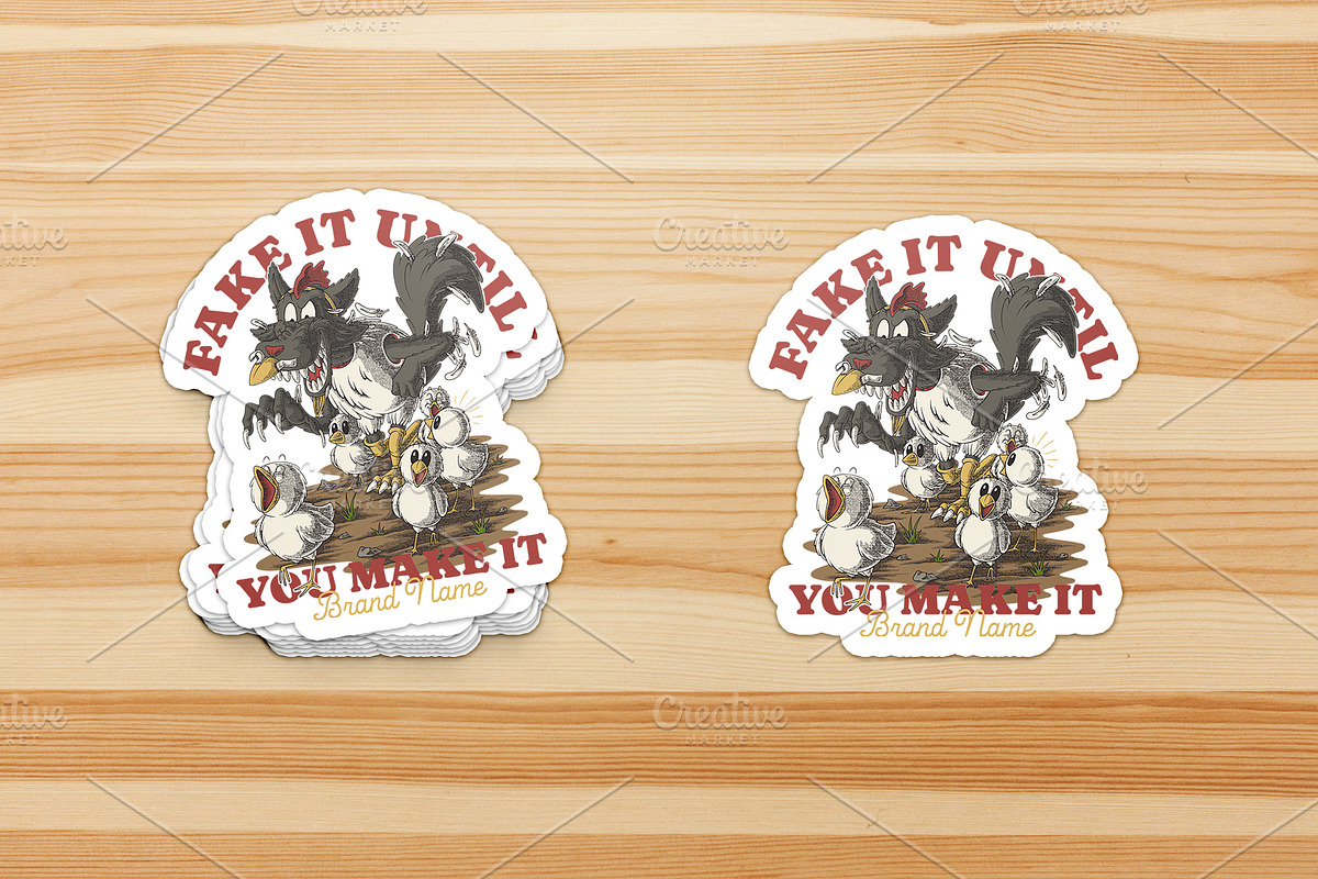 Wolf Mascot Disguised as a Chicken, a Branding & Logo Template by Judsart (Photo 3 of 3)
