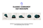 Corduroy cap,hat mockups, a Hat Mockup by made_by_nope (Thumbnail 4 of 5)