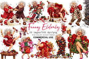 Funny Elderly PNG