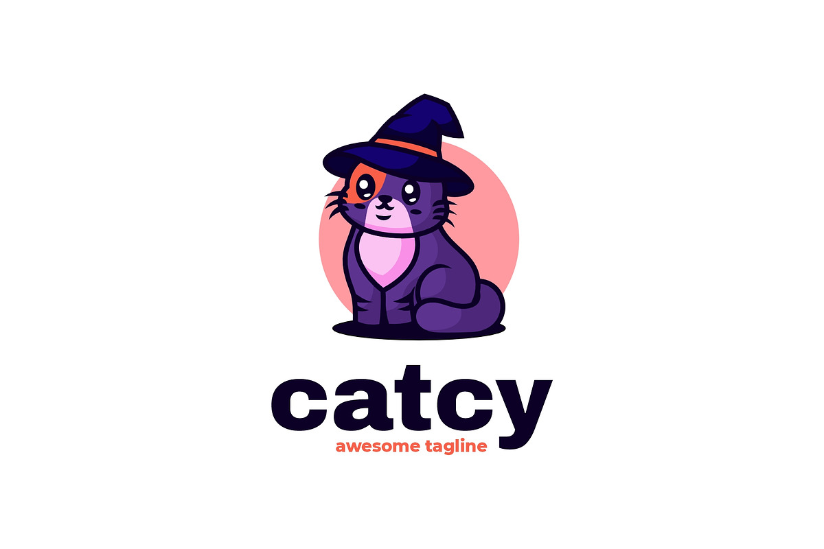 Catcy Mascot Cartoon Logo, a Branding & Logo Template by Artnivora.Std