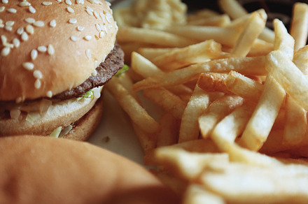 Fast food stock photo