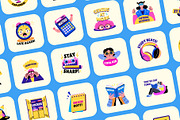 Animated School Stickers Collection, an Emoji Icon by Prosymbols (Thumbnail 3 of 4)