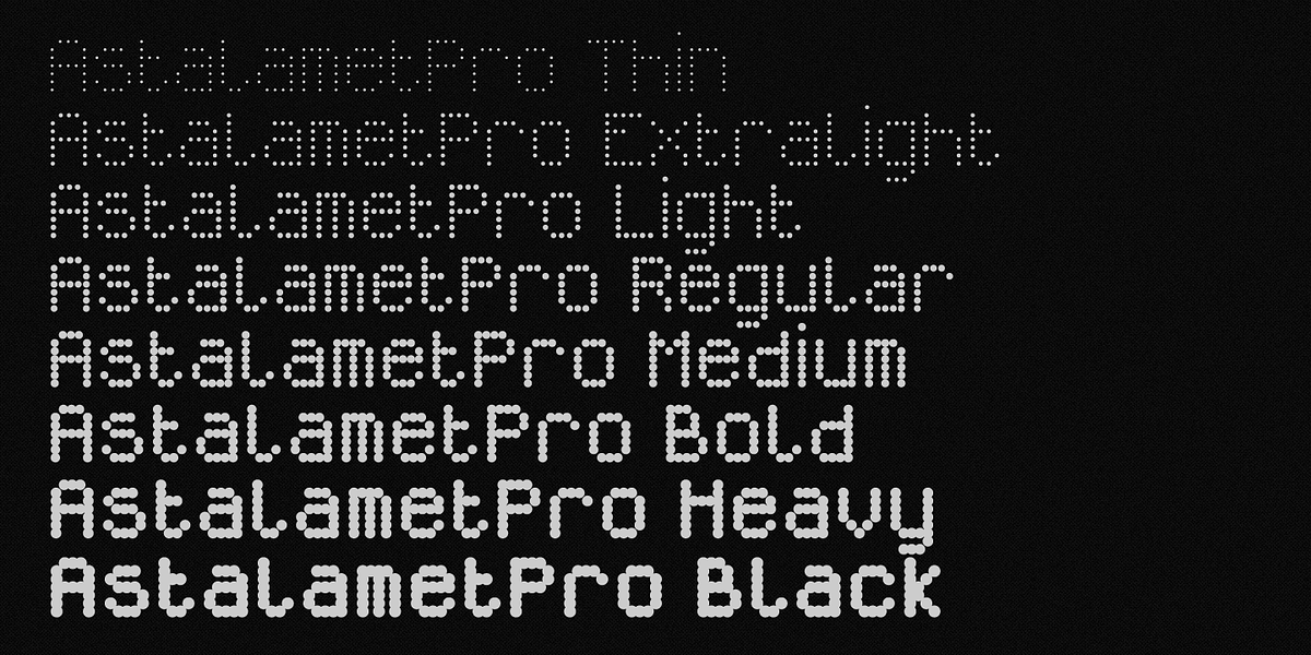 Astalamet Pro, a Symbol Font by GRIN3 (Nowak) (Photo 3 of 6)